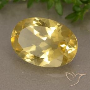 Citrino Arancio dorato naturale da 5.18 ct, Ovale, VVS-VS