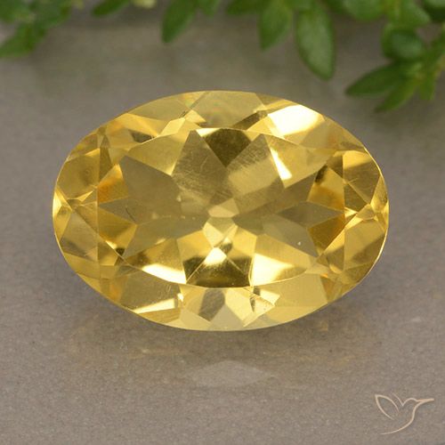 5.65ct Naturale Dorato medio Citrino, Ovale, VVS-VS