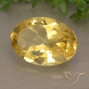 Citrino Dorato medio naturale da 5.65 ct, Ovale, VVS-VS