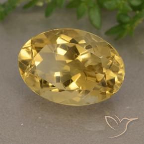Citrino Arancio dorato naturale da 6.10 ct, Ovale, VVS-VS