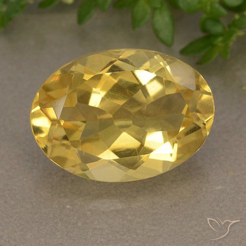5.35ct Naturale Dorato medio Citrino, Ovale, VVS-VS