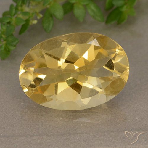 4.72ct Naturale Dorato medio Citrino, Ovale, VVS-VS