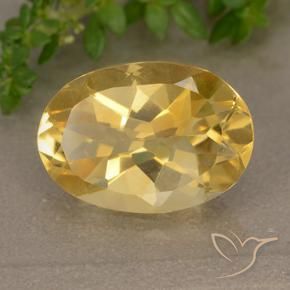 Citrino Dorato medio naturale da 4.72 ct, Ovale, VVS-VS