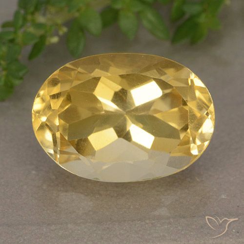 6.32ct Naturale Arancio dorato Citrino, Ovale, VVS-VS