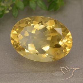Citrino Dorato medio naturale da 5.95 ct, Ovale, VVS-VS