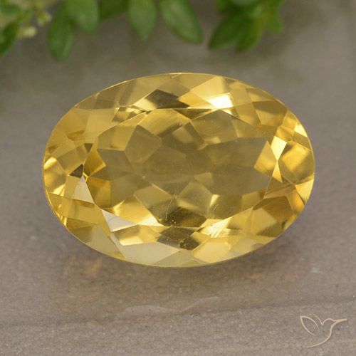 5.87ct Naturale Dorato medio Citrino, Ovale, VVS-VS