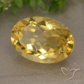 Citrino Dorato medio naturale da 5.87 ct, Ovale, VVS-VS