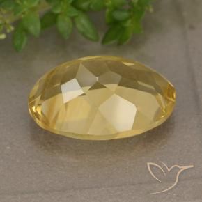 Citrino Dorato medio naturale da 5.87 ct, Ovale, VVS-VS