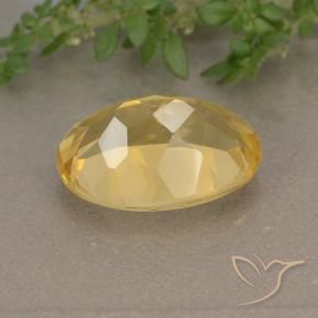 Citrino Arancio Dorato Profondo naturale da 5.38 ct, Ovale, VVS-VS