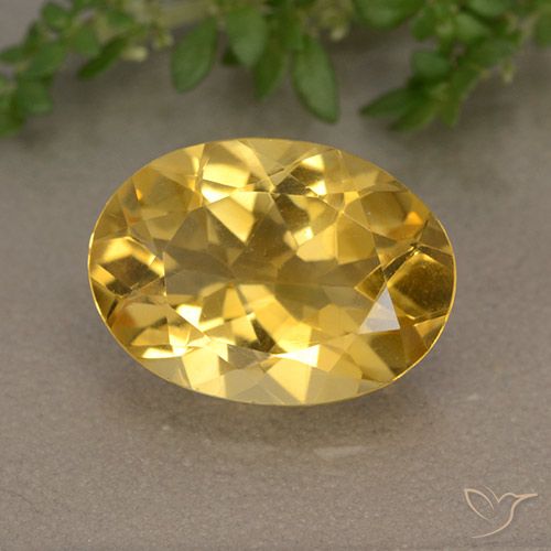 4.87ct Naturale Dorato medio Citrino, Ovale, VVS-VS