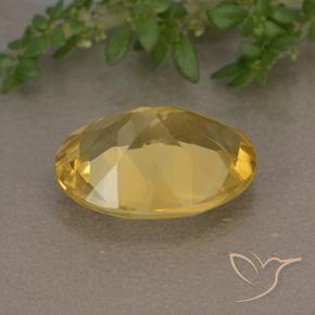 Citrino Dorato medio naturale da 4.87 ct, Ovale, VVS-VS