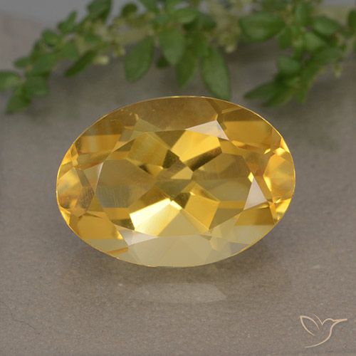 5.74ct Naturale Arancio dorato Citrino, Ovale, VVS-VS