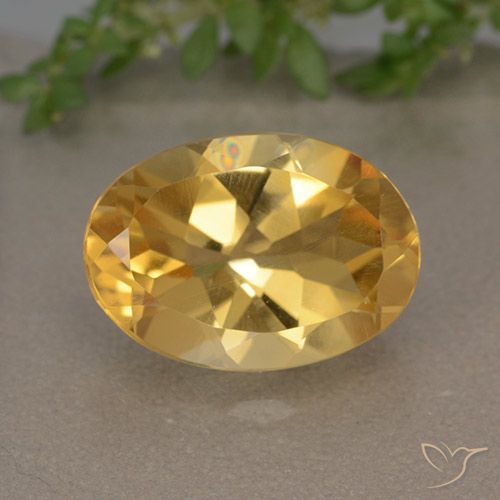 Citrino Arancio Dorato Profondo naturale da 5.64 ct, Ovale, VVS-VS