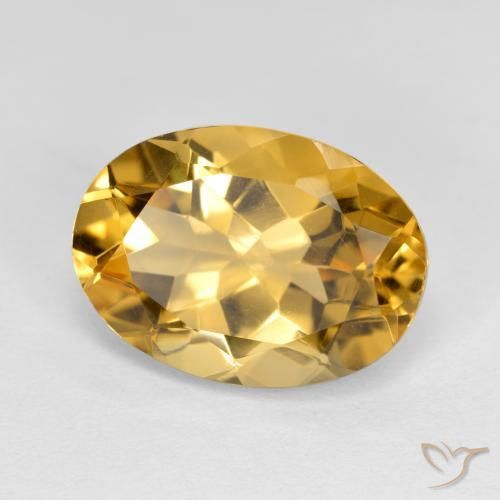 5.47ct Naturale Dorato Citrino, Ovale, VVS-VS