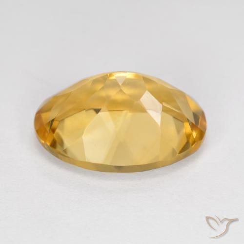 Citrino Dorato naturale da 5.47 ct, Ovale, VVS-VS