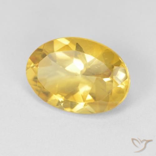 Citrino Arancio dorato naturale da 5.09 ct, Ovale, VVS-VS