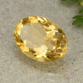 Citrino Dorato medio naturale da 5.54 ct, Ovale, VVS-VS