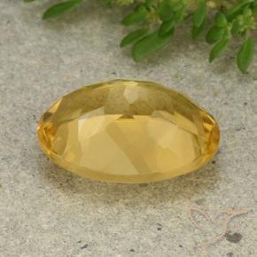Citrino Dorato medio naturale da 5.54 ct, Ovale, VVS-VS