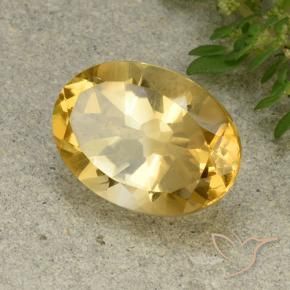 Citrino Dorato medio naturale da 5.68 ct, Ovale, VVS-VS