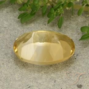 Citrino Dorato medio naturale da 5.68 ct, Ovale, VVS-VS