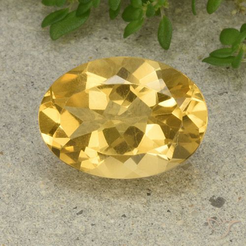 5.22ct Naturale Dorato medio Citrino, Ovale, VVS-VS