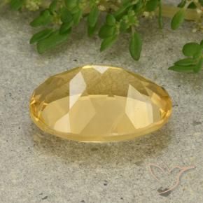 Citrino Dorato medio naturale da 5.22 ct, Ovale, VVS-VS