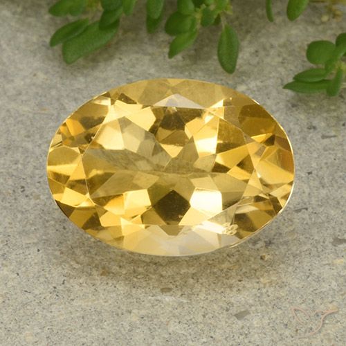 5.33ct Naturale Dorato medio-chiaro Citrino, Ovale, VVS-VS