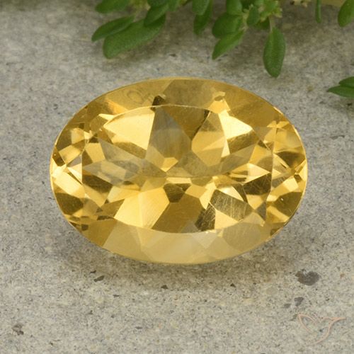 5.41ct Naturale Arancio dorato Citrino, Ovale, VVS-VS
