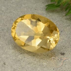 Citrino Arancio dorato naturale da 5.41 ct, Ovale, VVS-VS