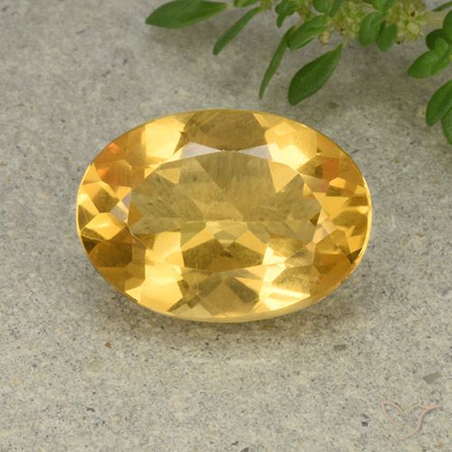 4.82ct Naturale Arancio dorato Citrino, Ovale, VVS-VS