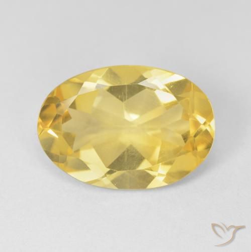 4.86ct Naturale Dorato medio Citrino, Ovale, VVS-VS