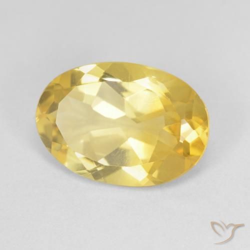 Citrino Dorato medio naturale da 4.86 ct, Ovale, VVS-VS