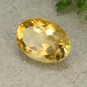 Citrino Dorato medio naturale da 5.32 ct, Ovale, VVS-VS