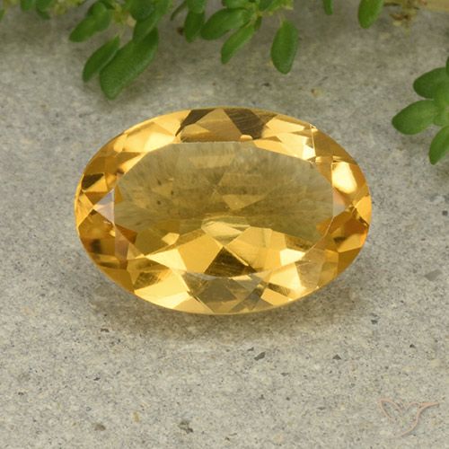4.51ct Naturale Dorato medio-chiaro Citrino, Ovale, VVS-VS