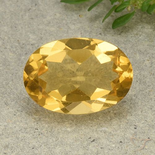 5.25ct Naturale Dorato medio-chiaro Citrino, Ovale, VVS-VS