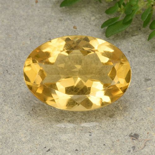 4.76ct Naturale Arancio dorato Citrino, Ovale, VVS-VS