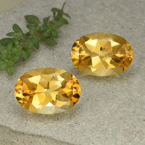 11.26ctw Naturale Arancio dorato Citrino, Ovale, VVS-VS
