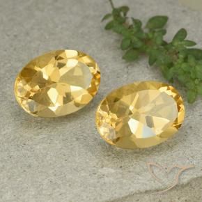 Gemme di Citrino Arancio dorato naturale da 11.46 ct, Ovale, VVS-VS