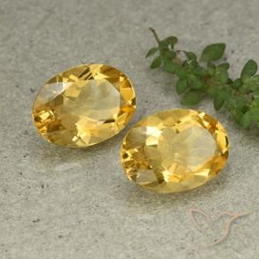 Gemme di Citrino Arancio dorato naturale da 10.02 ct, Ovale, VVS-VS