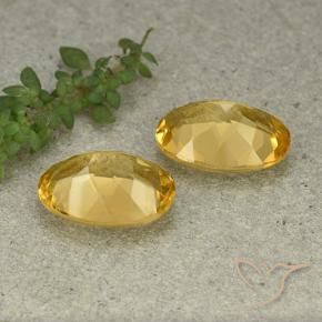 Gemme di Citrino Arancio dorato naturale da 10.02 ct, Ovale, VVS-VS