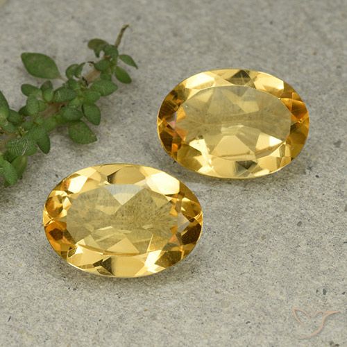 8.68ctw Naturale Arancio dorato Citrino, Ovale, VVS-VS