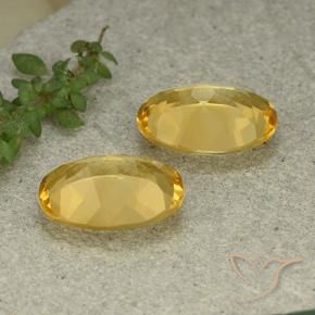 Gemme di Citrino Dorato medio-chiaro naturale da 9.40 ct, Ovale, VVS-VS
