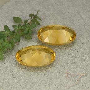 Gemme di Citrino Dorato medio-chiaro naturale da 9.63 ct, Ovale, VVS-VS