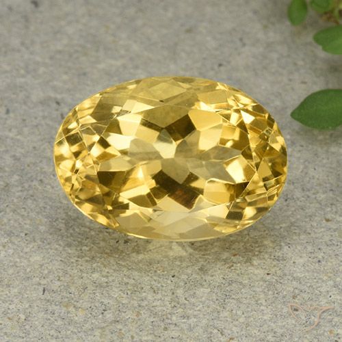 6.36ct Naturale Arancio dorato Citrino, Ovale, VVS
