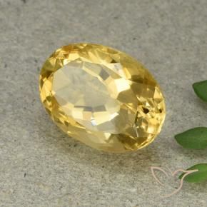 Citrino Arancio dorato naturale da 6.36 ct, Ovale, VVS