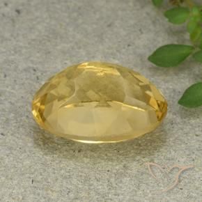 Citrino Arancio dorato naturale da 6.36 ct, Ovale, VVS