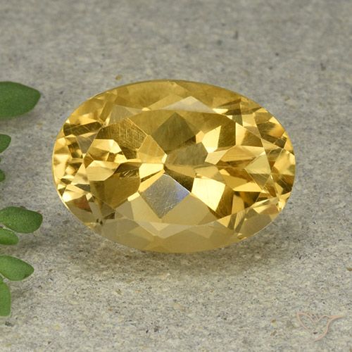 6.16ct Naturale Dorato medio Citrino, Ovale, VVS-VS