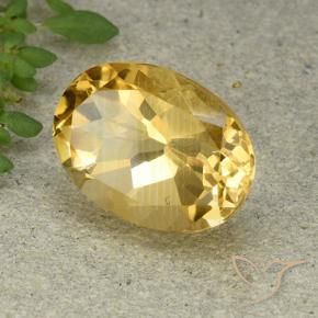 Citrino Dorato medio naturale da 6.16 ct, Ovale, VVS-VS