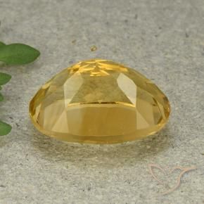 Citrino Dorato medio naturale da 6.16 ct, Ovale, VVS-VS