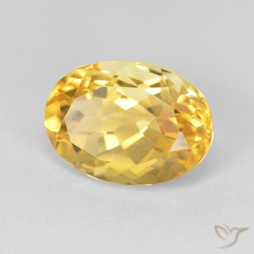 Citrino Oro medio naturale da 6.84 ct, Ovale, VVS-VS